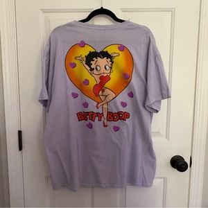 betty boop ★ purple betty boop graphic short sleeve tee